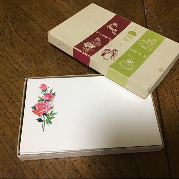 POST A NOTE 4 flower design post cards … boxed … vintage … about 30 post cards - Picture 16 of 16